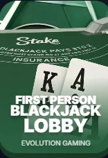 FIRST PERSON BLACKJACK LOBBY — EVOLUTION GAMING